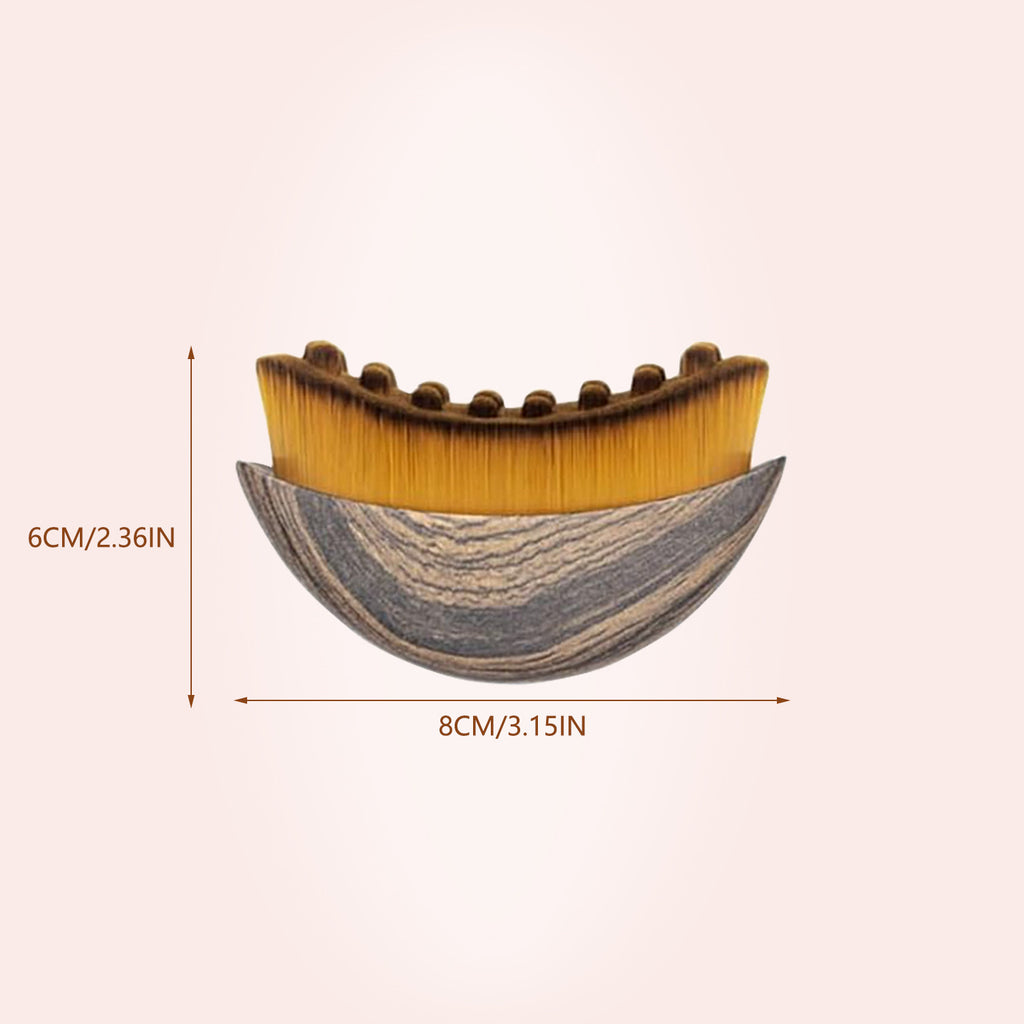 Facial sculpt brush with protective lid