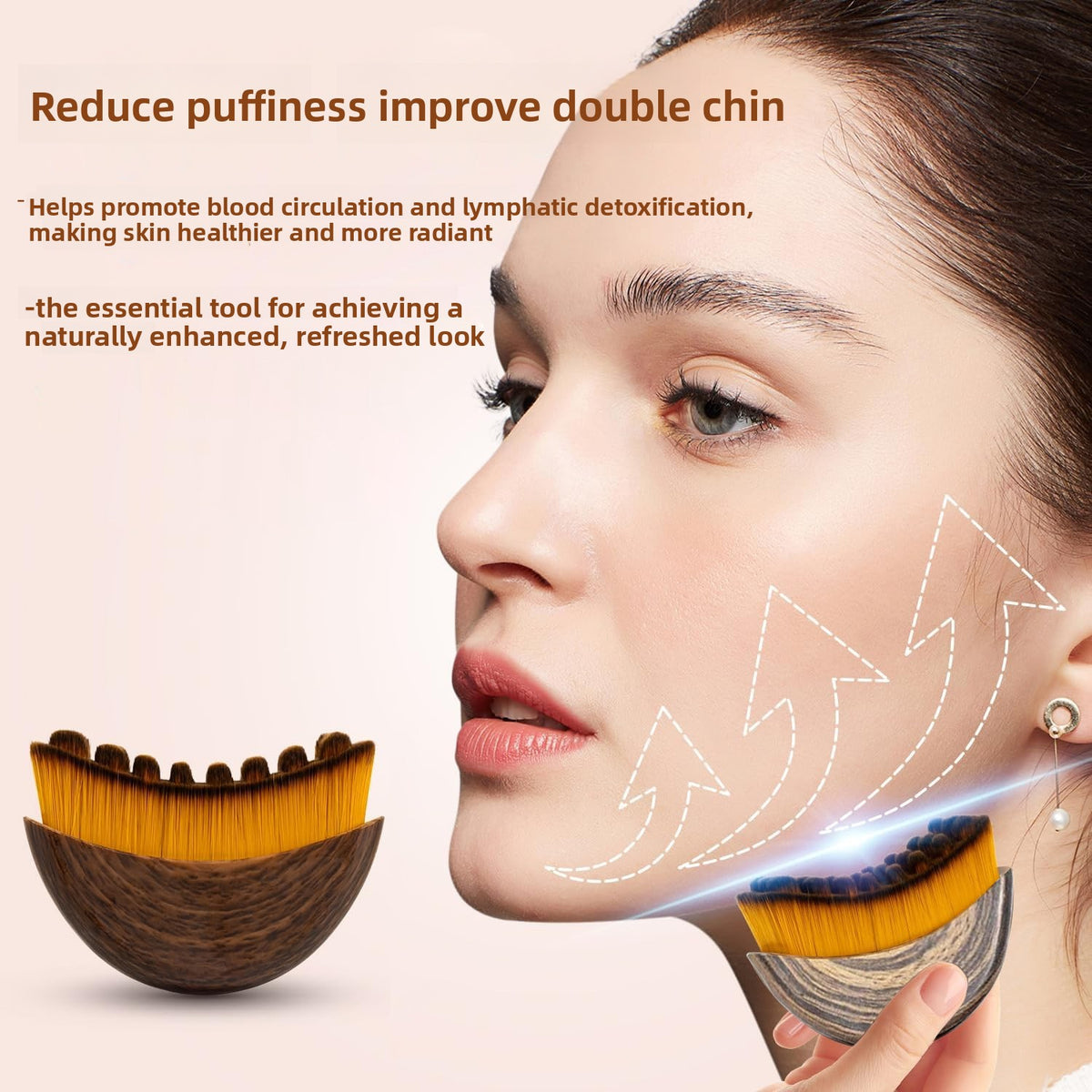 Facial Massage Brush for Lymphatic Drainage