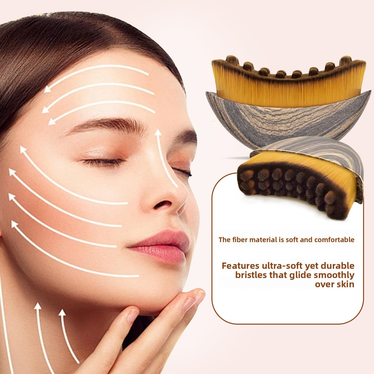 Facial Massage Brush for Lymphatic Drainage