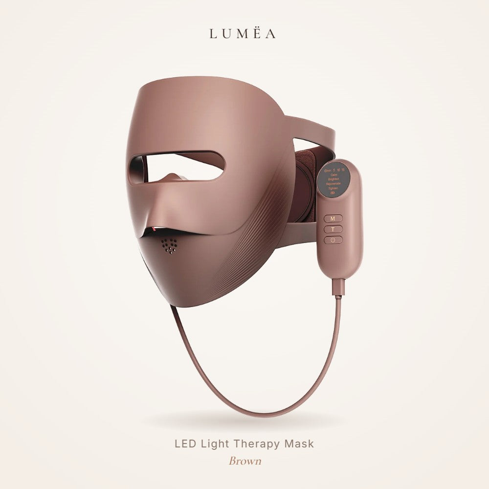 Lumëa LED mask in Brown